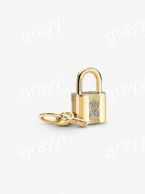 Pandora Padlock & Key Dangle Charm